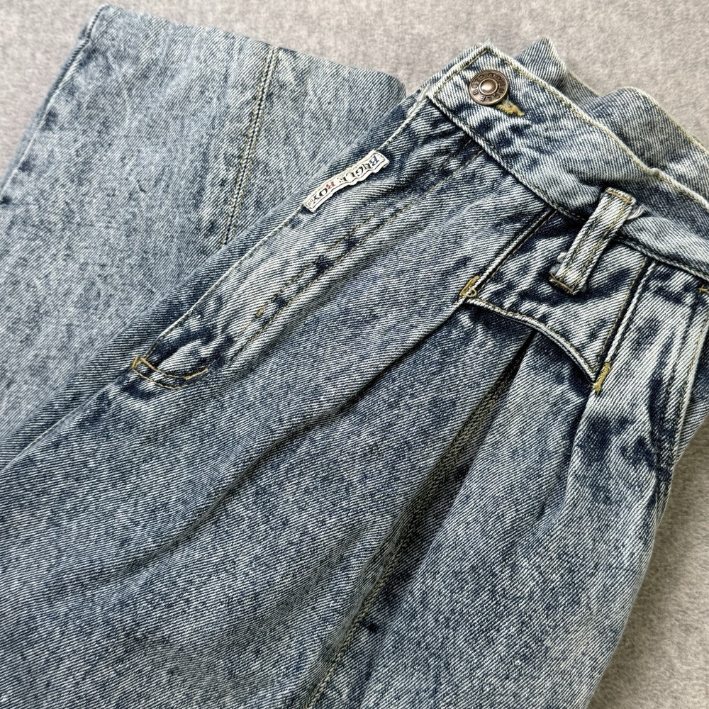 Vintage 80's‎ Bugle Boy Jeans Denim Acid Stone Wash Jeans Size 7